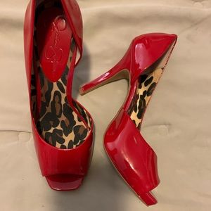 Jessica Simpson 7.5 red heels